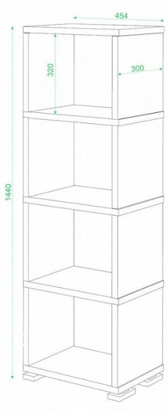 Стеллаж-колонка СБ-15/4 в Глазове - glazov.mebel24.online | фото 2