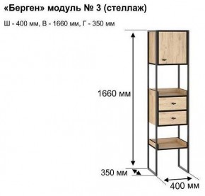 Стеллаж комбинированный Берген-3 в Глазове - glazov.mebel24.online | фото 10