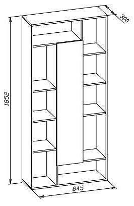 Стеллаж комбинированный СТ-7 в Глазове - glazov.mebel24.online | фото 3