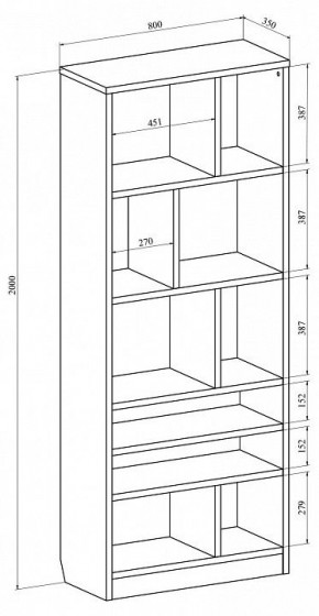 Стеллаж Виктория ВИ-03 в Глазове - glazov.mebel24.online | фото 3