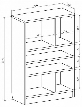 Стеллаж Виктория ВИ-05 в Глазове - glazov.mebel24.online | фото 3