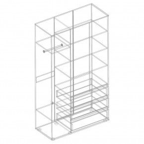 СТИЛ Шкаф 3-ств с 3 ящиками в Глазове - glazov.mebel24.online | фото 2