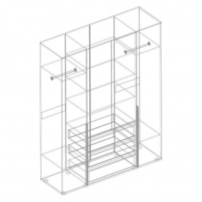 СТИЛ Шкаф 4-ств с 3 ящиками в Глазове - glazov.mebel24.online | фото 2