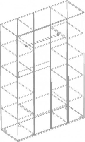 СТИЛ Шкаф 4-ств с зеркалом 1400 в Глазове - glazov.mebel24.online | фото 2