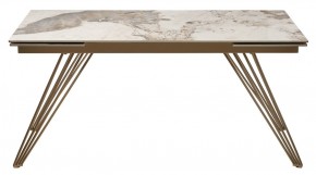 Стол ACERRA NEW 160 GLOSS LUXURY PANDORA SOLID CERAMIC/ каркас цвета шампань, ®DISAUR в Глазове - glazov.mebel24.online | фото 11