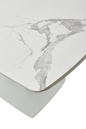 Стол ALATRI 120 GLOSS STATUARIO WHITE SOLID CERAMIC / WHITE, ®DISAUR в Глазове - glazov.mebel24.online | фото 10