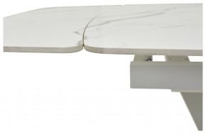 Стол ALATRI 120 GLOSS STATUARIO WHITE SOLID CERAMIC / WHITE, ®DISAUR в Глазове - glazov.mebel24.online | фото 3