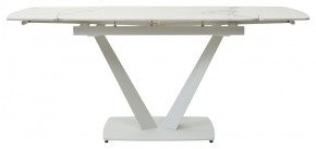 Стол ALATRI 120 GLOSS STATUARIO WHITE SOLID CERAMIC / WHITE, ®DISAUR в Глазове - glazov.mebel24.online | фото 4