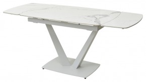 Стол ALATRI 120 GLOSS STATUARIO WHITE SOLID CERAMIC / WHITE, ®DISAUR в Глазове - glazov.mebel24.online | фото 5
