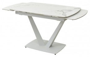Стол ALATRI 120 GLOSS STATUARIO WHITE SOLID CERAMIC / WHITE, ®DISAUR в Глазове - glazov.mebel24.online | фото 8