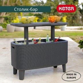 Стол Беви Бар (Bevy Bar Large Cool Bar), графит в Глазове - glazov.mebel24.online | фото 1
