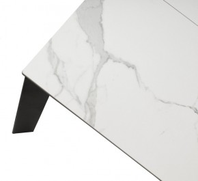 Стол CORNER 120 HIGH GLOSS STATUARIO керамика, стекло/ черный каркас, ®DISAUR в Глазове - glazov.mebel24.online | фото 8