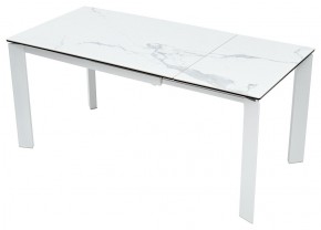 Стол CORNER 120 MATTE STATUARIO Белый мрамор матовый керамика, стекло/ белый каркас, ®DISAUR в Глазове - glazov.mebel24.online | фото 3