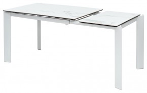 Стол CORNER 120 MATTE STATUARIO Белый мрамор матовый керамика, стекло/ белый каркас, ®DISAUR в Глазове - glazov.mebel24.online | фото 4