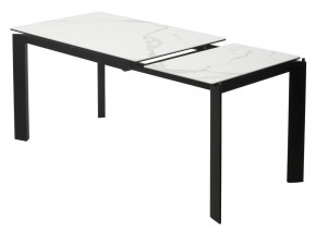 Стол CORNER 120 MATTE STATUARIO Белый мрамор матовый керамика, стекло/ черный каркас, ®DISAUR в Глазове - glazov.mebel24.online | фото 4