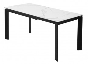 Стол CORNER 120 MATTE STATUARIO Белый мрамор матовый керамика, стекло/ черный каркас, ®DISAUR в Глазове - glazov.mebel24.online | фото 5