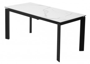 Стол CORNER 120 MATTE STATUARIO Белый мрамор матовый керамика, стекло/ черный каркас, ®DISAUR в Глазове - glazov.mebel24.online | фото 6