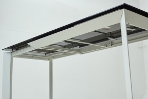 Стол CREMONA 180 KL-188 Контрастный мрамор матовый, итальянская керамика/ белый каркас, ®DISAUR в Глазове - glazov.mebel24.online | фото 8