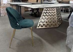 Стол ENNA 220 KL-188 Контрастный мрамор матовый, итальянская керамика/ каркас цвета шампань, ®DISAUR в Глазове - glazov.mebel24.online | фото 7