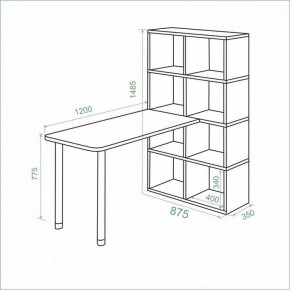 Стол компьютерный Bartolo в Глазове - glazov.mebel24.online | фото 2