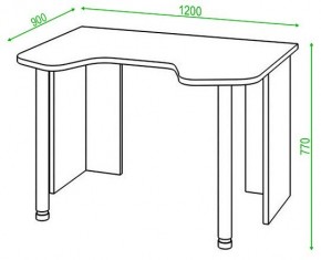 Стол компьютерный Домино Lite СКЛ-Игр120 в Глазове - glazov.mebel24.online | фото 2