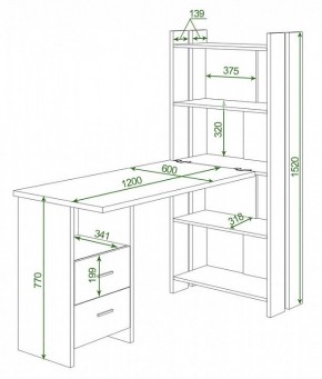 Стол компьютерный Домино Lite СТЛ-ОВ+С120Р в Глазове - glazov.mebel24.online | фото 2