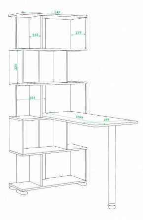 Стол компьютерный Домино нельсон СЛ-5СТ в Глазове - glazov.mebel24.online | фото 2