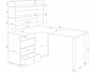 Стол компьютерный Домино нельсон СР-145М в Глазове - glazov.mebel24.online | фото 2