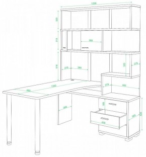 Стол компьютерный Домино нельсон СР-420/130 в Глазове - glazov.mebel24.online | фото 2