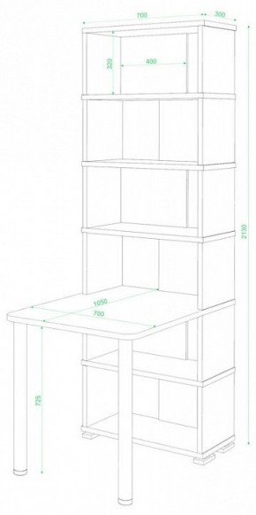 Стол компьютерный Домино СБ-10М/6 в Глазове - glazov.mebel24.online | фото 2