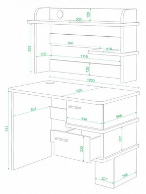 Стол компьютерный Домино СД-15 в Глазове - glazov.mebel24.online | фото 2