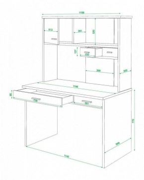 Стол компьютерный Домино СК-60 в Глазове - glazov.mebel24.online | фото 2