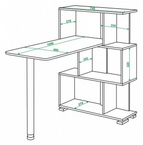 Стол компьютерный Домино СЛ-5-3СТ в Глазове - glazov.mebel24.online | фото 2