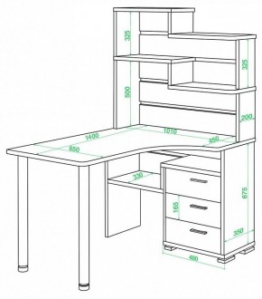 Стол компьютерный Домино СР-132-140 в Глазове - glazov.mebel24.online | фото 2
