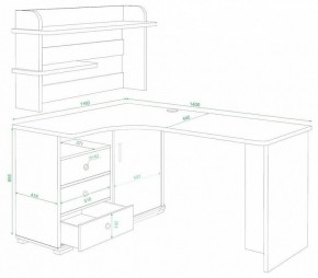 Стол компьютерный Домино СР-145 в Глазове - glazov.mebel24.online | фото 2