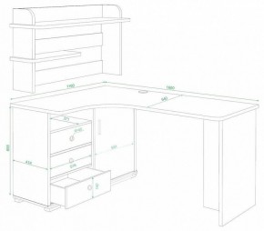 Стол компьютерный Домино СР-165 в Глазове - glazov.mebel24.online | фото 2