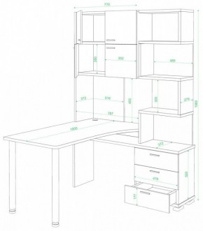 Стол компьютерный Домино СР-500М/190 в Глазове - glazov.mebel24.online | фото 2