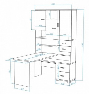 Стол компьютерный Домино СР-620/140 в Глазове - glazov.mebel24.online | фото 2