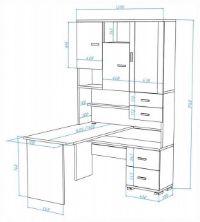 Стол компьютерный Домино СР-620-160 в Глазове - glazov.mebel24.online | фото 2