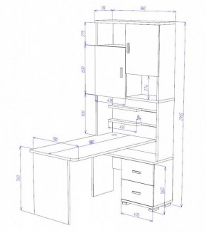 Стол компьютерный Домино СР-720/180 в Глазове - glazov.mebel24.online | фото 2