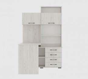 Стол компьютерный "ПКС-11" ЛЕВЫЙ (дуб крафт белый) в Глазове - glazov.mebel24.online | фото 3