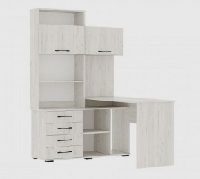 Стол компьютерный "ПКС-11" ПРАВЫЙ (дуб крафт белый) в Глазове - glazov.mebel24.online | фото