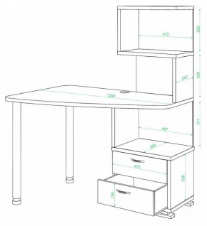 Стол компьютерный СКМ-60 в Глазове - glazov.mebel24.online | фото 2