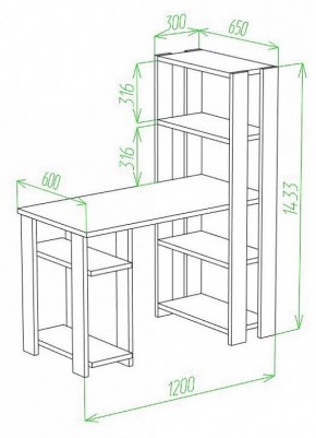 Стол компьютерный Slim СТН-145/120 в Глазове - glazov.mebel24.online | фото 2