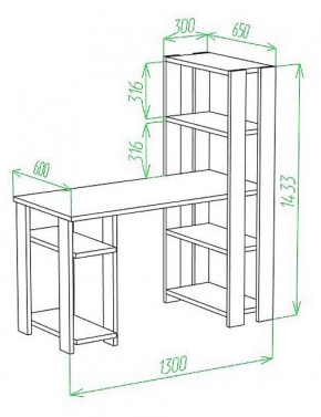 Стол компьютерный Slim СТН-145/130 в Глазове - glazov.mebel24.online | фото 3