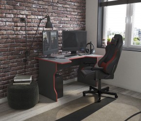 Стол компьютерный ВАРДИГ K1 120x82, антрацит/красный в Глазове - glazov.mebel24.online | фото 4