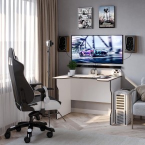 Стол компьютерный ВАРДИГ K2 100x82, белый/черный в Глазове - glazov.mebel24.online | фото 4