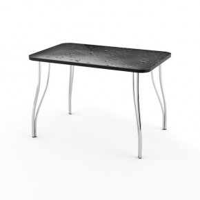 Стол кухонный Волна фотопечать плита P-416 В1 коричневый в Глазове - glazov.mebel24.online | фото
