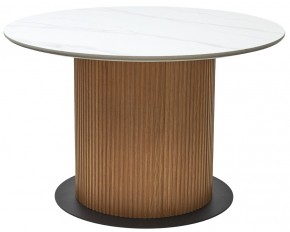 Стол MESA D120 цвет БЕЛЫЙ МРАМОР M326 / Каркас OAK, ®DISAUR в Глазове - glazov.mebel24.online | фото 9