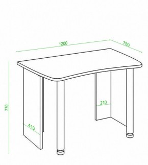 Стол офисный Домино Лайт СКЛ-Софт120 в Глазове - glazov.mebel24.online | фото 3